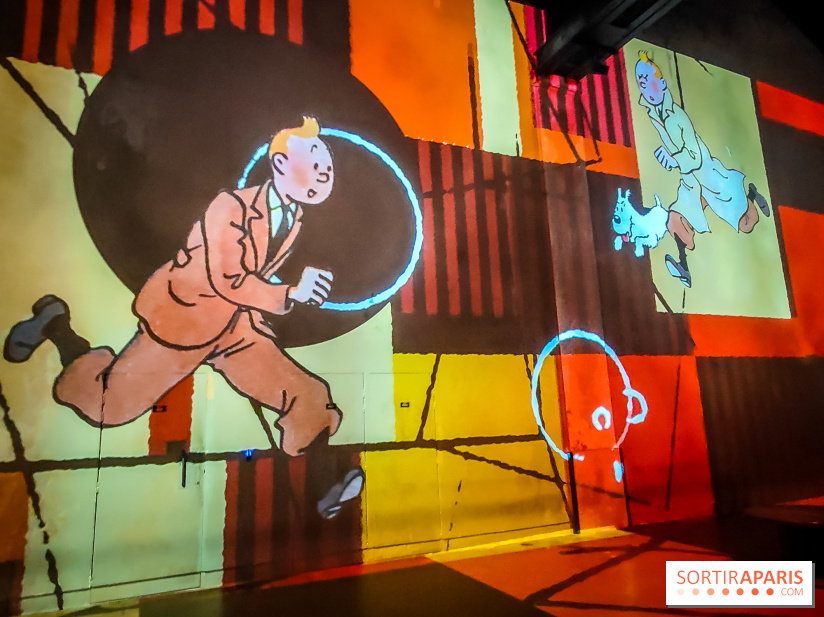 Tintin, l'aventure immersive à l'Atelier des Lumières : l'exposition insolite à vivre - nos photos