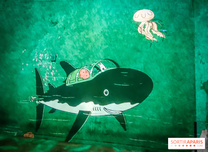 Tintin, l'aventure immersive à l'Atelier des Lumières : l'exposition insolite à vivre - nos photos