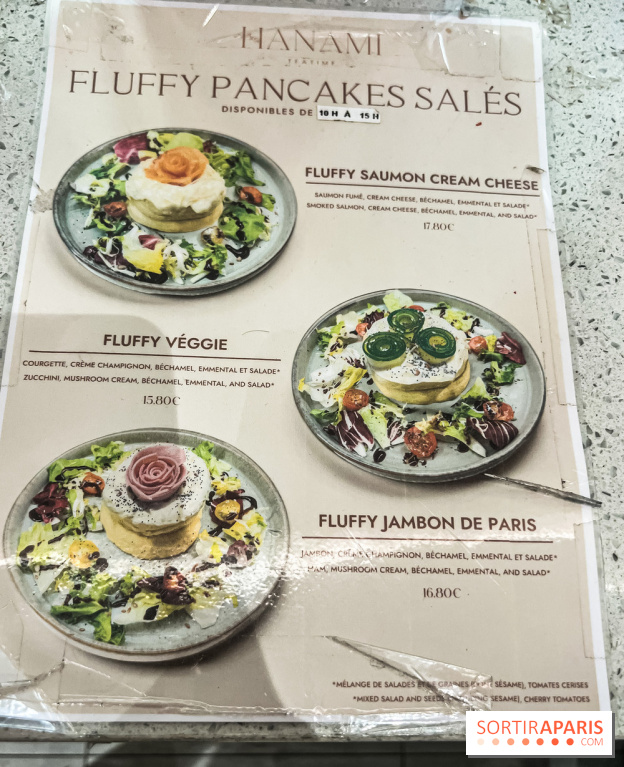 Hanami Tea Time, nos photos - carte - menu salé - fix