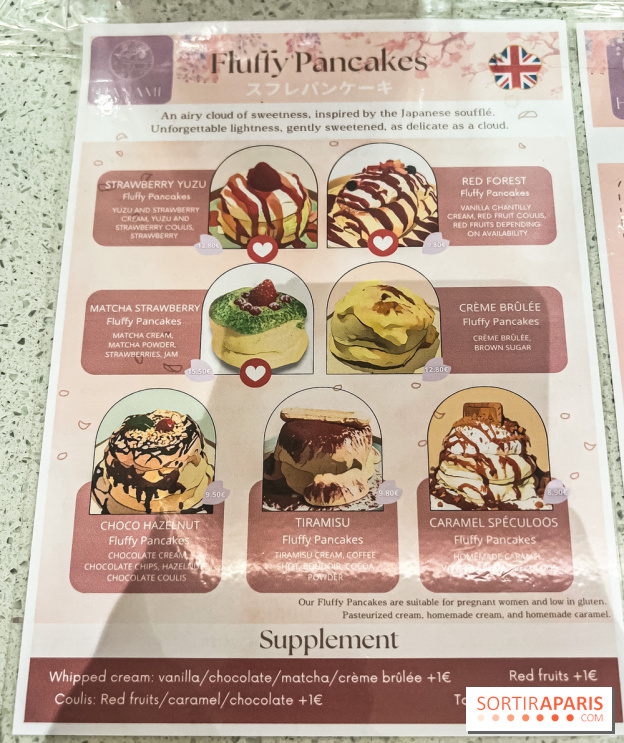 Hanami Tea Time, nos photos - carte - menu - prix