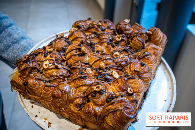 Boulangerie artisanale MieMie, levain et farines anciennes Paris 11e - le méga croissant cake