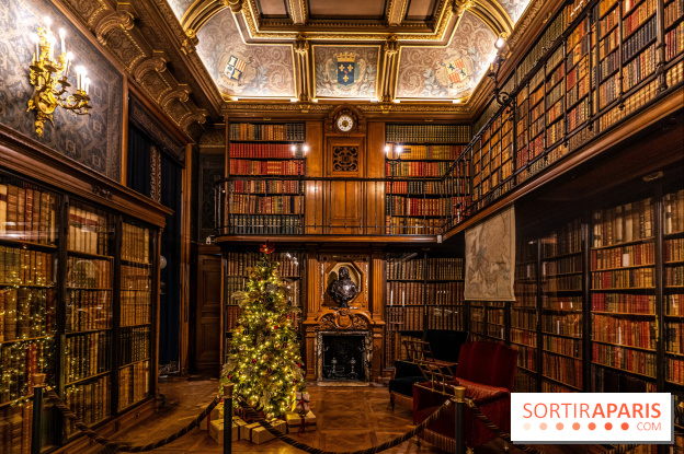 Château de Chantilly Noël 2022 - cabinet des livres