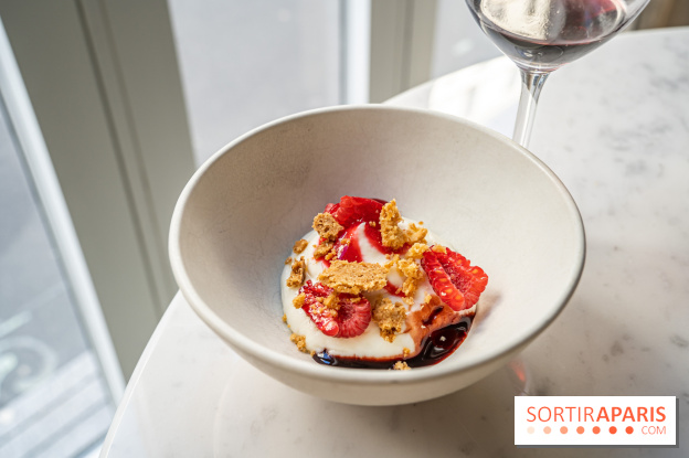 Alluma Restaurant - dessert - crème de Malawi - curable aux amandes