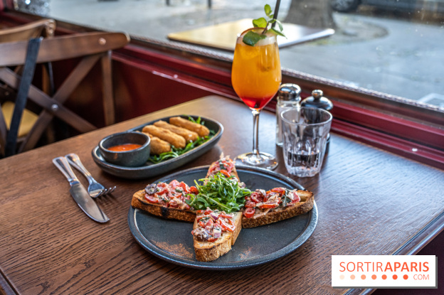 Raclette italienne chez I Grappoli à Paris - entrée - bruschetta