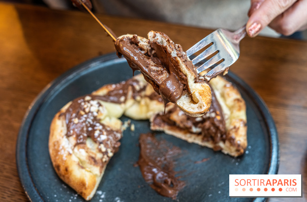 Raclette italienne chez I Grappoli à Paris - pizza nutella