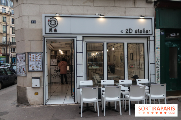 2D atelier, le salon de thé en noir et blanc