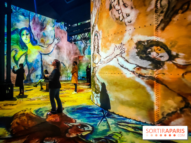 Chagall, Paris-New York, l'exposition immersive inédite de l'Atelier des Lumières - photos