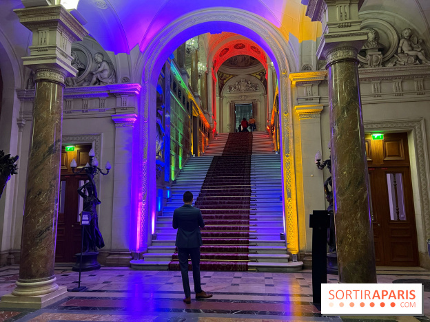 Nuit des Fiertés - Visuel Hôtel de Ville intérieur LGBTQIA+