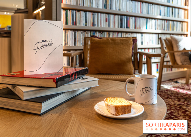 Bar Perché, café littéraire - terrasse du Printemps Haussmann  -  A7C6683