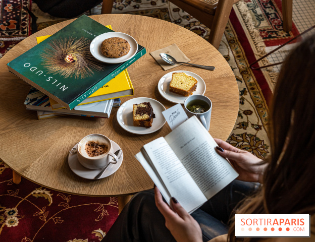 Bar Perché, café littéraire - terrasse du Printemps Haussmann  -  A7C6674
