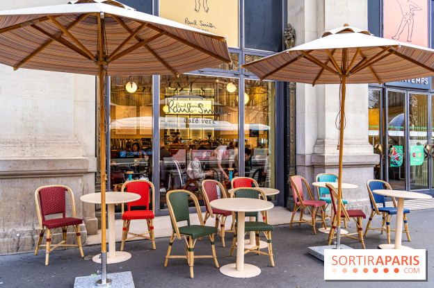 Café Paul Smith, le créateur de mode s'approprie le Café Vert du Printemps Haussmann -  A7C6745