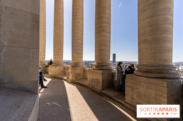 Le panorama du Panthéon - l'une des plus belles vues de Paris à 360° - colonnes