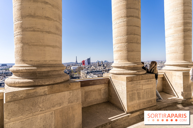 Le panorama du Panthéon - l'une des plus belles vues de Paris à 360° - colonne