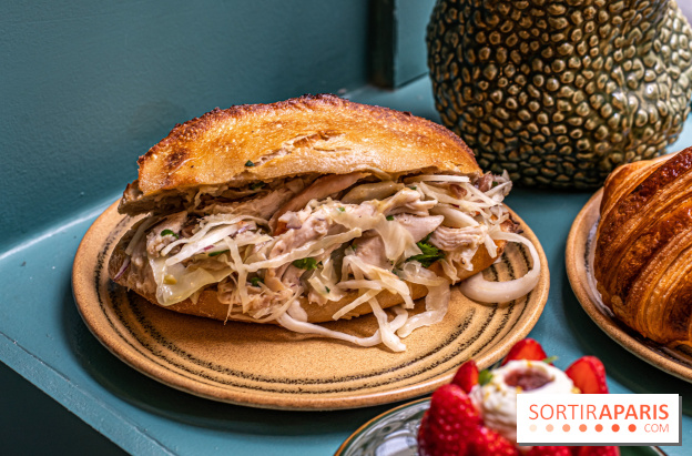 Sain Gravilliers - le nouvelle boulangerie et salon de thé du 3e à Paris - Sandwich poulet 