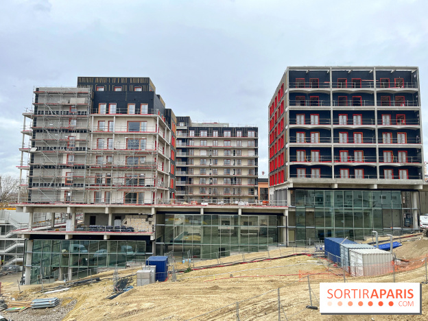 Jeux Olympiques de Paris 2024 : chantier du village des athlètes
