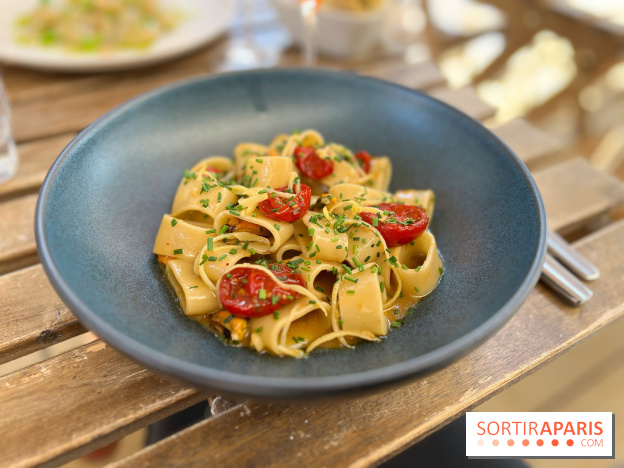 Aglio e Olio - Calamarata moules et tomates