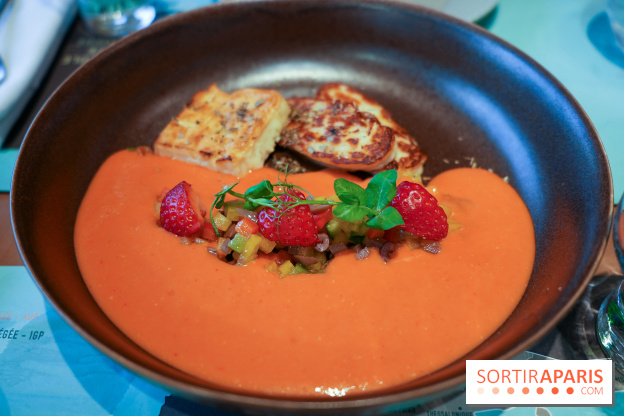 Laurier by Mavrommatis aux Galeries Lafayette - Halloumi AOP et Féta AOP grillés