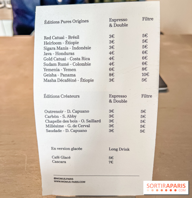 Momus - boutique-café d'exception à Paris