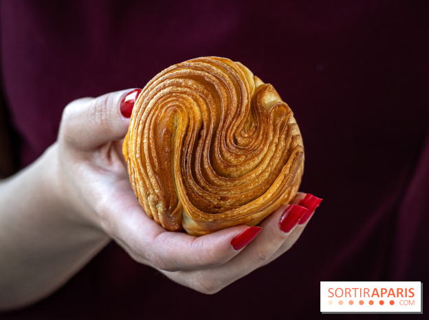 Bopain, la nouvelle boulangeries aux viennoiseries de folie -  brioche feuilletée pistache