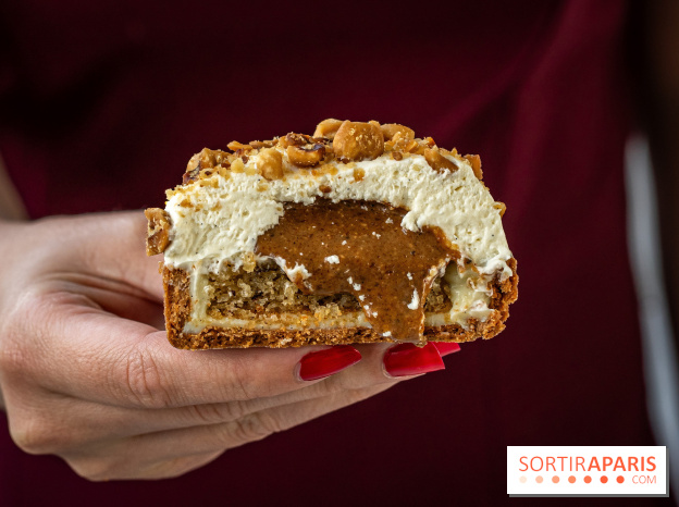 Bopain, la nouvelle boulangeries aux viennoiseries de folie -  tarte vanille - praliné noisette