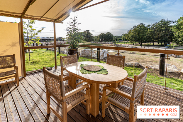 Les lodges de Thoiry - dormir à Thoiry en Terres d'Afrique - Photos -  terrasse