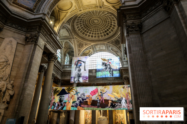 Raphaël Barontini, les photos de son installation monumentale au Panthéon