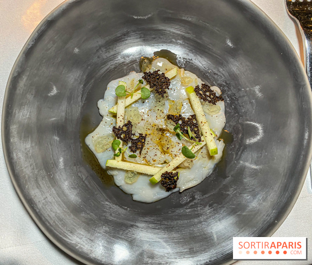 Résidence Culinaire 2023 La Big Bertha la Nouvelle Seine carpaccio de saint jacques