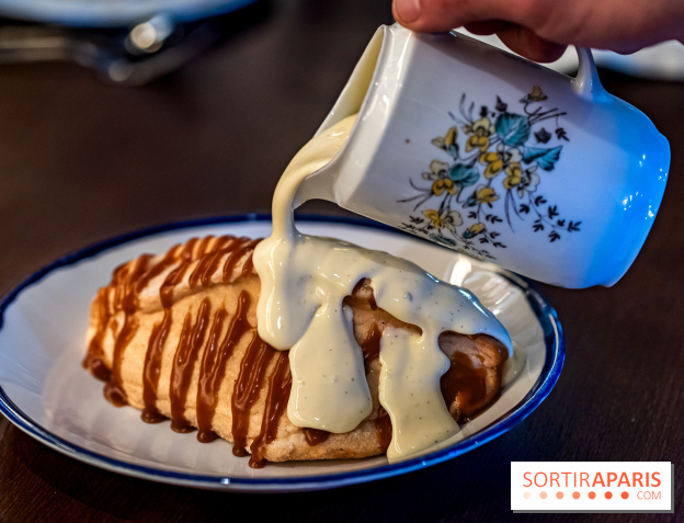 Bistrot Podium, le restaurant festif avec la carte de Glenn Viel -  ile flottante caramélisée