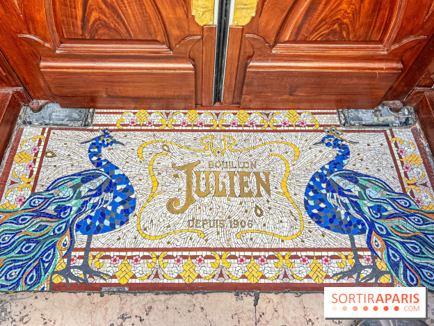 Le Bouillon Julien, la brasserie au sublime décor art nouveau, son menu et ses plats - faïenceries d'Hippolyte Boulenger