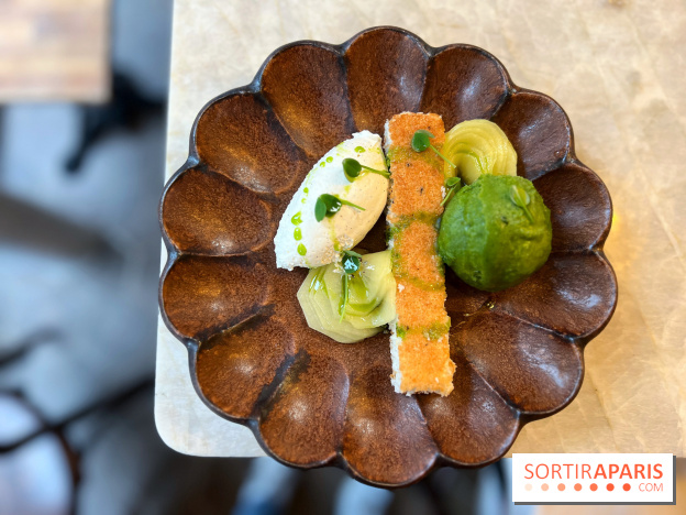 Le Boréal - Dacquoise coco, sorbet coriandre