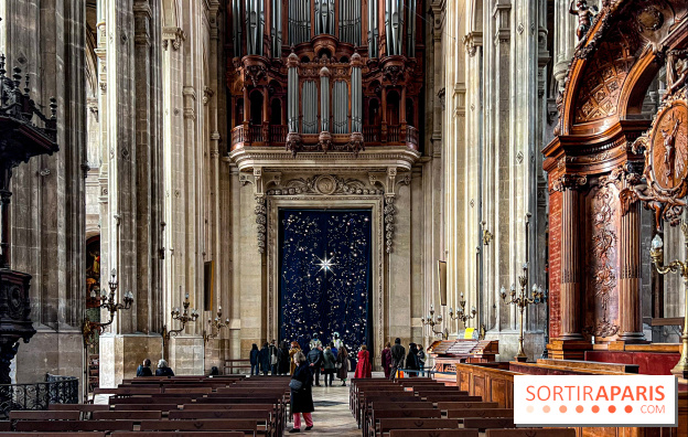 Astre, l'œuvre monumentale, mode, techno et lumineuse, à l'Eglise Saint Eustache pour les fêtes - image00017