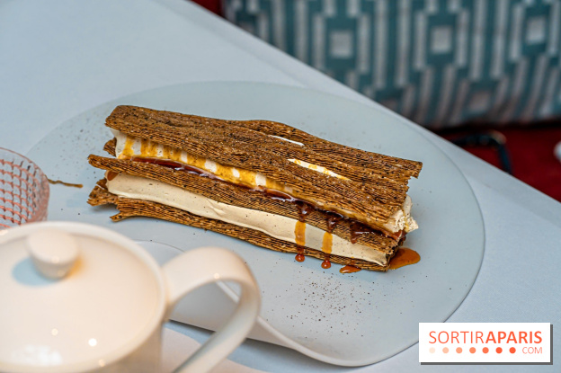 La Bauhinia par Quentin Testart au Shangri La Paris -  millefeuille café de Colombie