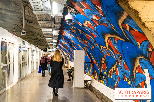 La station de Métro Châtelet re-décoré par des street-artistes