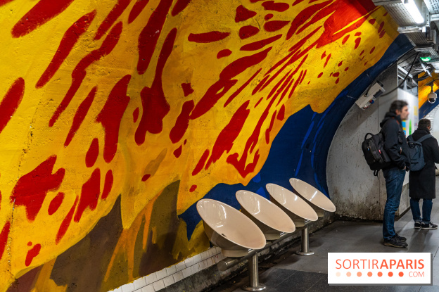 La station de Métro Châtelet re-décoré par des street-artistes