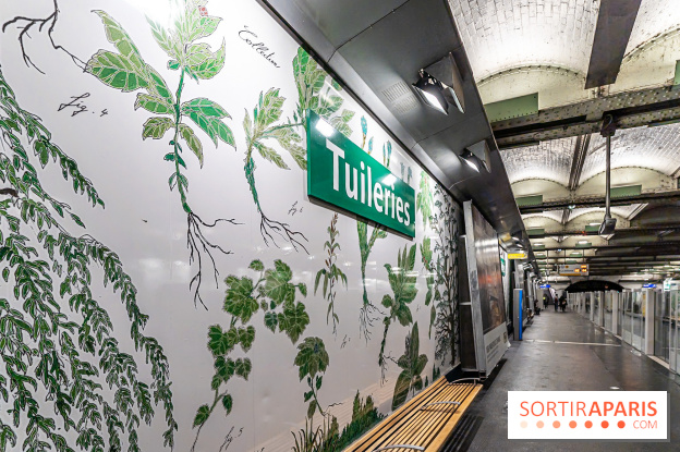 Le Métro Tuileries en mode végétal