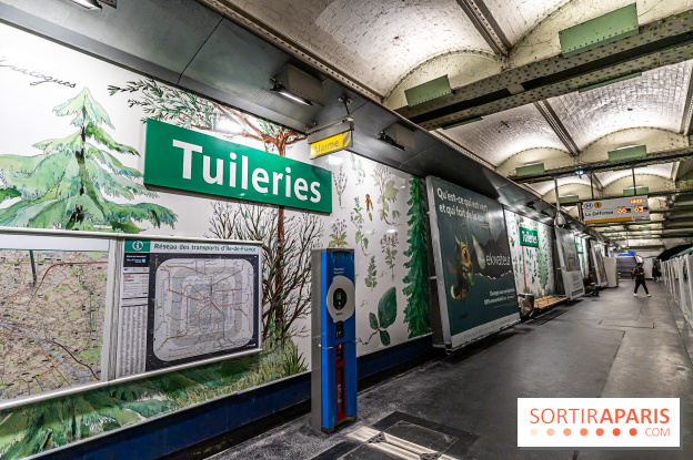 Le Métro Tuileries en mode végétal