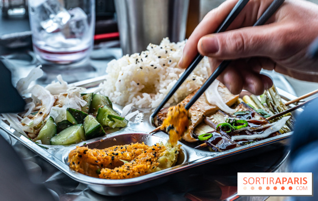 Sekitan, le restaurant street food de brochettes japonaises -  bento végétarien