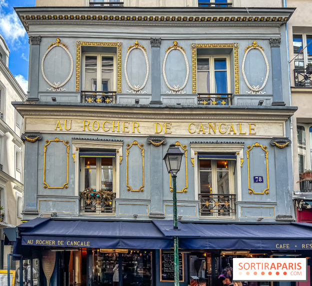 Au Rocher de Cancale, le restaurant historique à la façade bleue rue Montorgueil
