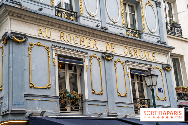 Au Rocher de Cancale, le restaurant historique à la façade bleue rue Montorgueil -  A7C8742