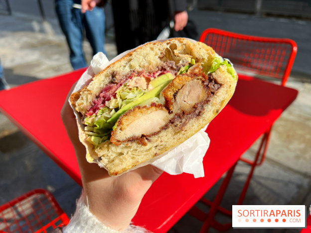 Kiss - Sandwich poulet frit, avocat, focaccia