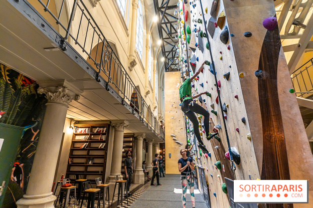 Climbing District Saint-Lazare, la salle d'escalade et espace coworking cachée dans une chapelle