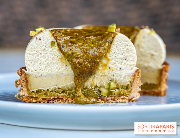La Pâtisserie éphémère d'Aurélien Cohen à Paris - tarte pistache