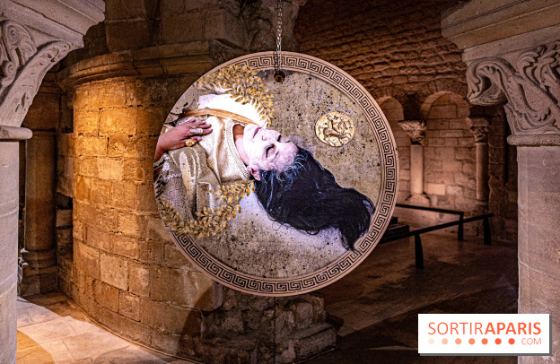 La Trêve la Basilique Saint-Denis, l'exposition costumes et photos de Sophie Comtet Kouyaté en mode jeux Olympique en Grèce Antique - A7C0595 HDR