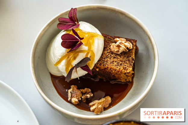 Le Café Mirette, l'excellent resto à la Fondation Pernod, côté Gare Saint-Lazare - financier aux noix