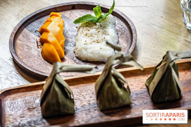 Q Bar, le bistrot et restaurant Thaïlandais à Paris - mango sticky rice