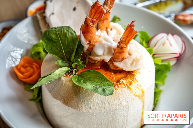 Q Bar, le bistrot et restaurant Thaïlandais à Paris - curry vert thaï aux crevettes