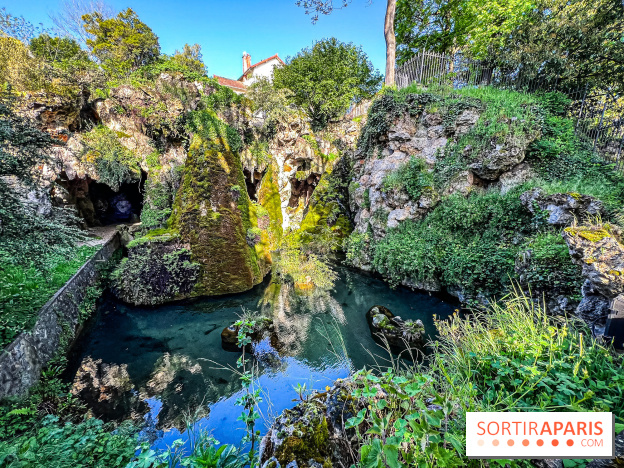 Parc du Dr Fauvel à Villennes sur Seine, grotte et cascades