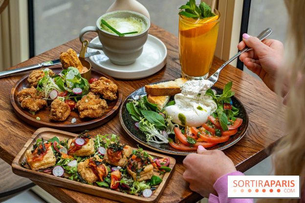 Fu Patisserie et coffee shop Paris 13e - burrata au basilic thaï