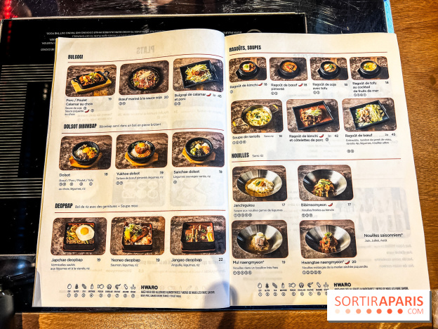 Hwaro Grill, le barbecue Coréen Paris 15e - carte - menu