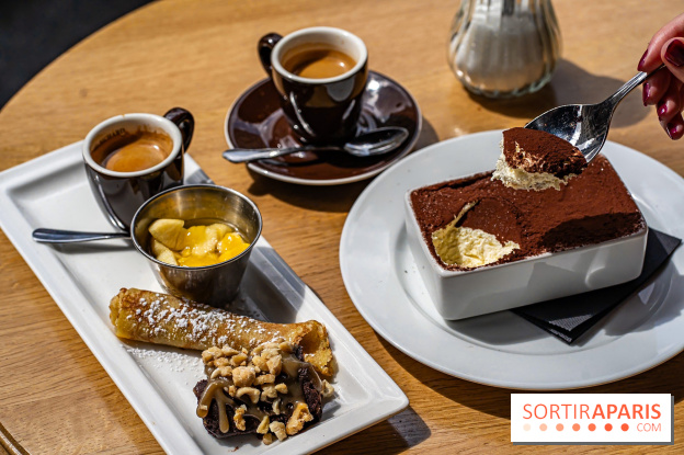 Festival, le café-restaurant rue Étienne Marcel  -  café gourmand - tiramisu - dessert